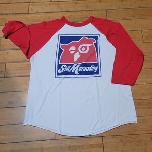 Rare Orisue Still Marauding 3/4 Sleeve Ragland Tee Shirt Men's XXL
